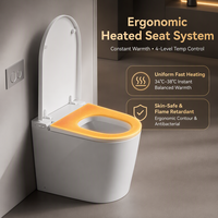 Bidet intelligent sur pied MWD avec couvercle à ouverture/fermeture automatique par capteur de pied, chauffage instantané, siège chauffant – Idéal pour projets hôteliers de luxe