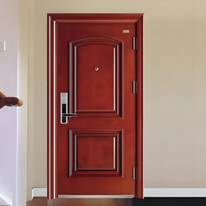 Puerta Antirrobo Moderna de Acero y Madera Compuesta con Aislamiento Térmico y Acústico para Entradas Críticas Exteriores en Edificios Públicos - Product Image 2