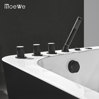Baignoire autoportante jacuzi bain à remous baignoire de massage baignoire adulte hydro spa massage jacuzi badewanne bain à remous baignoires noires