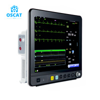 OSCAT Meilleure vente 15 pouces écran LCD moniteur vétérinaire dispositif d'analyse vétérinaire avec 6 paramètres de signes vitaux