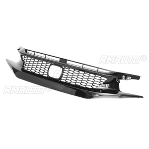 Grille de pare-chocs avant de voiture RMAUTO JDM CTR Sport Style Noir Brillant pour Honda Civic 10ème génération 2016-2019 Kit de carrosserie - Product Image 2