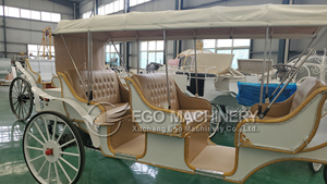Calèche de tourisme électrique européenne de luxe classique blanche personnalisée haut de gamme - Product Image 6