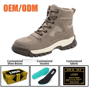 Zapatos de Seguridad de Cuero de Gamuza con Suela de Goma Antideslizante y Puntera de Acero para Hombre y Mujer, Antiaplastamiento y Antipinchazos, para la Construcción - Product Image 3