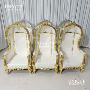<span class=keywords><strong>Cage</strong></span> à oiseaux romantique trône chaises Double places or rose pour mariage mariée marié fêtes d'anniversaire hôtel chambre salon - Product Image 2