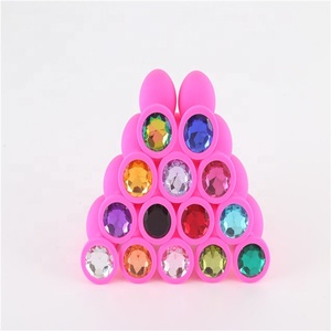 Rond <span class=keywords><strong>cristal</strong></span> coloré silicone <span class=keywords><strong>plug</strong></span> anal avec chasteté <span class=keywords><strong>plug</strong></span> anal - Product Image 5