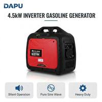 Générateur silencieux à onduleur 4,5 kW, 4500 W, portable, essence, à onde sinusoïdale pure, démarrage électrique, pour camping, camping-car, extérieur