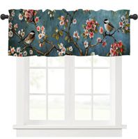 Vente en gros ensembles de rideaux courts 1 pièce à motifs floraux de ferme pour cuisine et café rideaux courts pour fenêtres et fleurs
