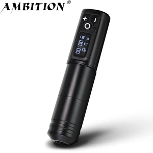 Ambition <span class=keywords><strong>Ninja</strong></span> 2400mAh potente Motor tatuaje pistola 4mm carrera profesional inalámbrico rotativo tatuaje pluma pistola máquina para arte corporal - Product Image 1
