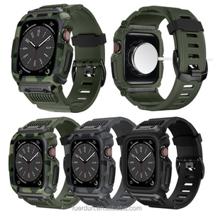 <span class=keywords><strong>Correa</strong></span> de Reloj Deportiva de <span class=keywords><strong>Camuflaje</strong></span> con Funda Protectora Completa de TPU para <span class=keywords><strong>Apple</strong></span> <span class=keywords><strong>Watch</strong></span> de 42mm 44mm 45mm para iWatch Series 3 4 5 6 7 8 - Product Image 6