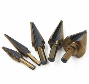 Hss 5 pièces pouces titane Tige Triangulaire cône conique étape Forets pour <span class=keywords><strong>Perforateur</strong></span> Trou Outil de Coupe - Product Image 2