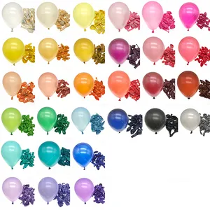मिश्रित उज्ज्वल रंग बहुरंगी पार्टी थोक निर्माताओं मोती हीलियम लेटेक्स गुब्बारे 12 इंच