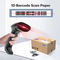 Escáner de código de barras 1D láser USB ultralargo, lector Plug & Play con cable IP65, escaneo rápido y preciso, en Stock, modelos mejorados