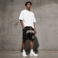 Pantalones Cortos Deportivos de Algodón para Hombre, Personalizados con Estampado 3D de Espuma, Estilo Vintage, Casual, para Marcas