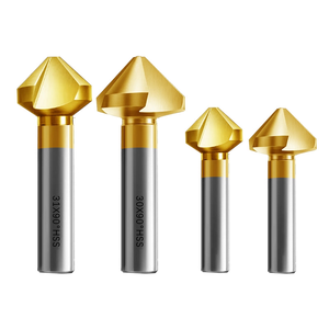 Máy cắt vát cạnh 90 độ một cạnh, ba cạnh, đầu khoan chìm, cán thẳng mạ titan - Product Image 6