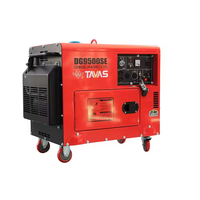 Générateur diesel silencieux TAVAS DG9500E 7 kW, refroidissement par air, démarrage automatique, 220 V 50/60 Hz, régulateur AVR et ATS pour usage domestique