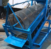 Machine de criblage rotative vibrante à tambour pour l'extraction d'or dans le sable et la terre, avec moteur et boîte de vitesses - Prix
