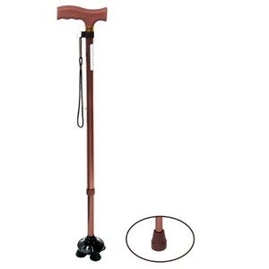 Béquilles médicales Haishi Hainuo réglables en hauteur, en aluminium avec poignée en bois, pour personnes âgées et patients - Product Image 2