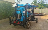 Machine de forage de puits d'eau montée sur remorque de 200m à vendre