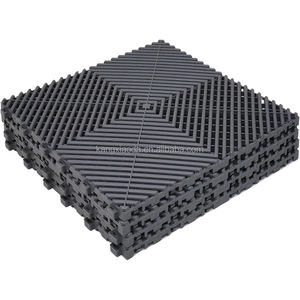 Las baldosas de piso de <span class=keywords><strong>garaje</strong></span> de flujo libre funcionan muy bien para la tienda de detalles de automóviles Revestimiento de piso de taller de baño de automóviles - Product Image 1