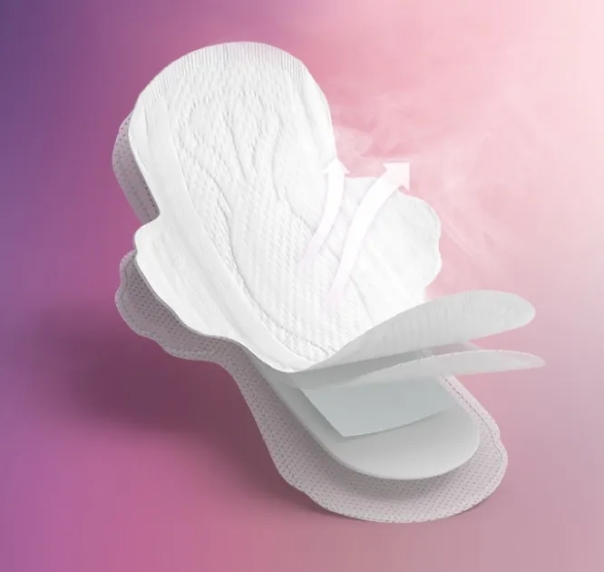 Company wholesale soft comfortable disposable wood pulp for sanitary napkin woman pad