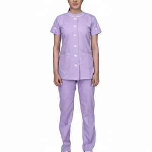 Women Knitted Stretchable Soft Uniforms Scrub <b>Sets</b> Wholesale Customized High Quality Hospital <b>Doctor</b> O-Neck Nurse Uniform Quick - Product Image 1