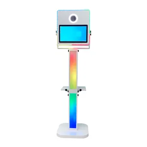 Новейший 15,6 сенсорный экран металлическая фотобудка dslr светодиодная фотобудка Foto booth selfie с камерой для свадьбы