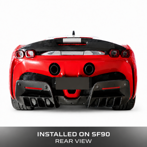 OEM Montagepositie Achterbumper Directe Passvorm Voor Ferrari SF90 Droge Koolstofvezel Hoge Sterkte Auto-onderdeel - Product Image 6