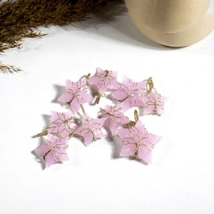Colgante de Cuarzo Rosa en Forma de Estrella, de Primera Calidad, Moderno, Color Rosa Pulido, Cristal Natural Curativo, Unisex, Superventas - Product Image 1