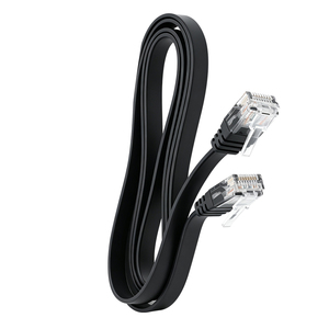 สายอีเธอร์เน็ต Cat6 แบบแบน 10Gbps 2.2 มม. สายแบนบางพิเศษ ป้องกันสัญญาณรบกวนสองชั้น สาย LAN RJ45 สำหรับเครือข่ายบ้าน/สำนักงาน ODM/OEM - Product Image 3