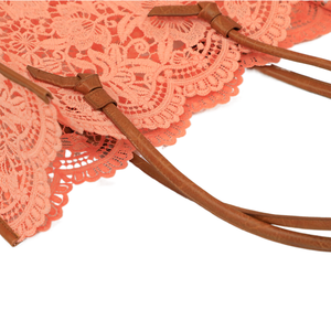 <span class=keywords><strong>Borsa</strong></span> del merletto del modello rosa all'ingrosso del segno su ordinazione nuova <span class=keywords><strong>borsa</strong></span> popolare del merletto di progettazione di modo per le signore - Product Image 3