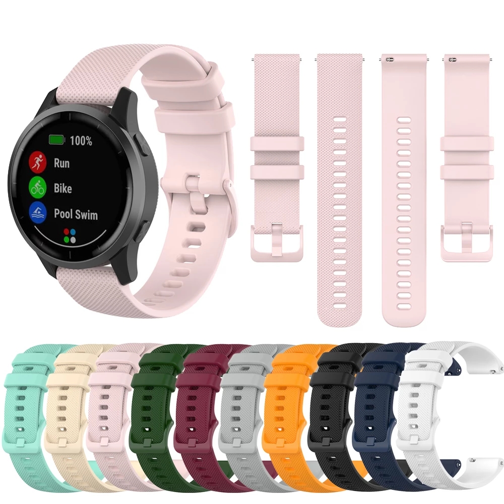 Резиновый ремешок для наручных часов Garmin шнур 2 plus, силиконовый браслет для Garmin Vivoactive 3 шнур 2, 18 мм 20 мм 22 мм