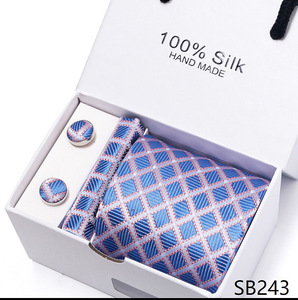 5 pezzi in poliestere stampato Tie Set Business formale scatola regalo da uomo <span class=keywords><strong>per</strong></span> la festa del papà - Product Image 5