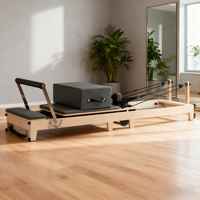 Tour de Pilates en bois d'érable de qualité professionnelle, robuste, durable et portable, idéale pour les studios de Pilates