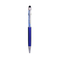 Stylo publicitaire rotatif en métal de haute qualité avec design cristal et diamant, pointe 1,0 mm, vente en gros usine
