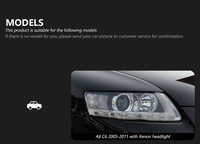 Feux de voiture Plug and Play pour phares Audi A6 C6 2005-2011 A6 C6 assemblage de phares LED