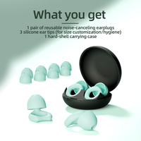 Nouveau design bouchons d'oreille antibruit bouchons d'oreille en silicone haute fidélité Protection auditive réutilisable pour la réduction du bruit du sommeil