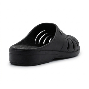 Mules de Cuero Genuino AP, Punta Cerrada, Sin Cordones, Transpirables, Sandalias Casuales, Suela de Goma, Entresuela de EVA, Todas las Temporadas, Color Negro Sólido - Product Image 2