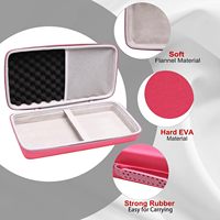 Shockproof Hard Shell Keyboard Carrying Case, Portable Storage Box with Inner Mesh Compartments and Secure Strap