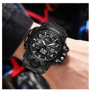 Tin tức phong cách thể thao nam IP67 không thấm nước LED kỹ thuật số thạch anh Đồng hồ đeo tay với GPS 4G Màn hình cảm ứng hiển thị kép - Product Image 6