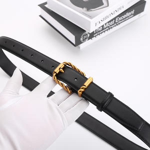 Cinturón de Cuero Genuino Tiyo para Mujer, Color Negro, Hebilla de Aleación, Ancho de 3.5 cm, Estilo Casual, Sólido y Duradero - Product Image 2