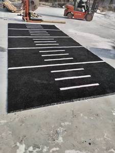 <span class=keywords><strong>Gazon</strong></span> artificiel de luxe pour salle de sport avec logo personnalisé pour sols de fitness haut de gamme et zones de marque - Product Image 4