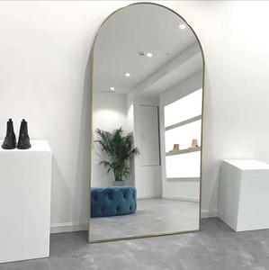 Custom Large Contemporary <strong>Gold</strong> Arch Aluminum Alloy Frame <strong>Long</strong> Wall Dressing Standing Full Length Floor Luxury Home Decor <strong>Mirror</strong> - Product Image 3
