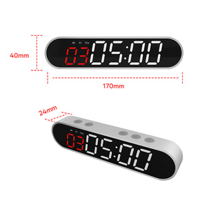 Portable Rechargeable Mini Gym Timer Countdown <strong>Clock</strong> With Magnetic Back For Home Fitness Training Consumer Electronics - Product Image 2