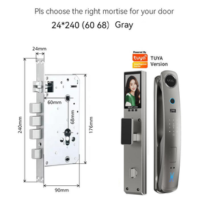Cerradura Inteligente para Puerta con Huella Dactilar y Reconocimiento Facial, con Cámara, para Puertas <span class=keywords><strong>de</strong></span> Latón/Acero Inoxidable, Almacenamiento en la Nube, Compatible con la Aplicación TUYA - Product Image 2