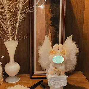 <span class=keywords><strong>Exo</strong></span> Ob Bjd 17Cm V1v2 V3 Blinde Doos Pop Mini Pluche Pop Witte Engelenveren Vleugels Paleis Vintage Harp Accessoires - Product Image 3