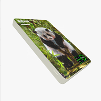 Batterie externe sans fil de style panda blanc, accessoire élégant indispensable pour les voyages d'été
