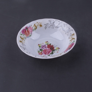 Tazón de plástico para servir comida de uso doméstico personalizado al por mayor, tazón de sopa de arroz de melamina redondo con patrón de flores de 6/7/8/9 pulgadas - Product Image 3