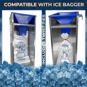 Bolsas de Plástico Transparente Resistentes de 10 Lb con Refuerzo Lateral para Máquinas de Hielo, Uso Comercial, Pure Ice - Product Image 3
