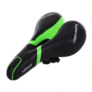 Sillín de bicicleta Langsice Cross Country, color negro y rojo, cómodo cojín para asiento de bicicleta para bicicleta plegable de montaña y carretera 1803 - Product Image 2