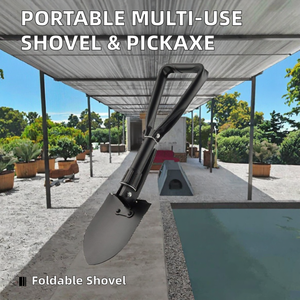 Portable Survival Camping <strong>Shovel</strong> Multifunction <strong>Folding</strong> Tactical <strong>Shovel</strong> with Pickaxe for Outdoor Hiking Emergency Tool - Product Image 2